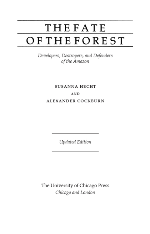 Cover image for book The Fate of the Forest