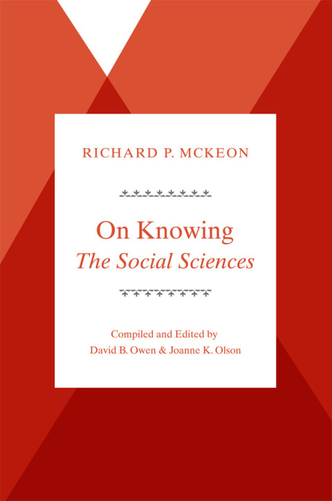 Cover image for book On Knowing--The Social Sciences