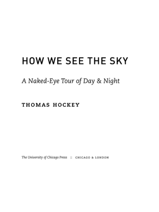 How We See the Sky