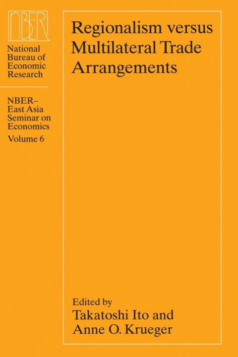Cover image for book Regionalism versus Multilateral Trade Arrangements