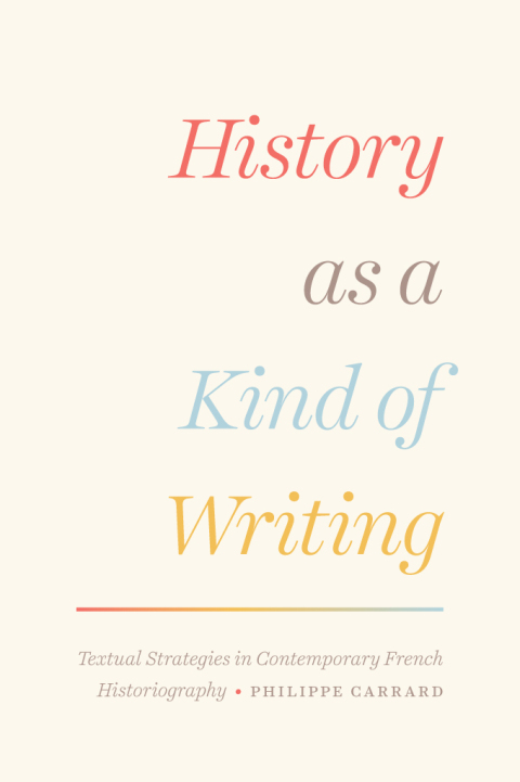 Cover image for book History as a Kind of Writing