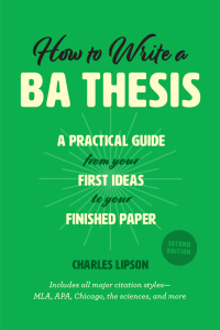 Titelbild: How to Write a BA Thesis 2nd edition 9780226430911