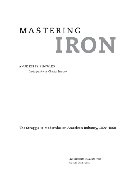 Cover image for book Mastering Iron
