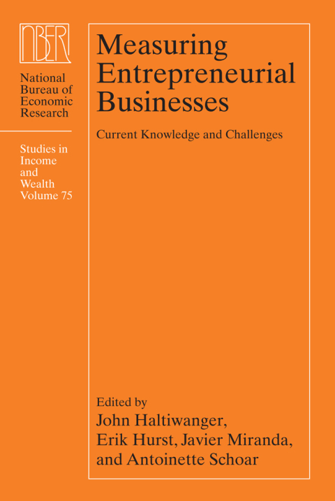 Cover image for book Measuring Entrepreneurial Businesses