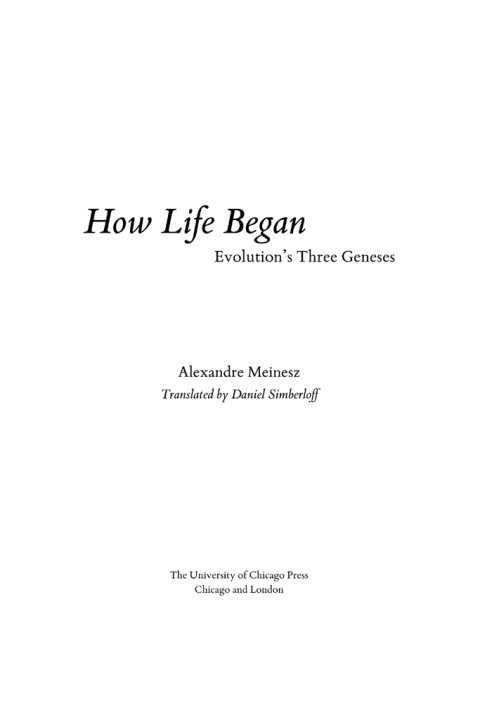 Cover image for book How Life Began
