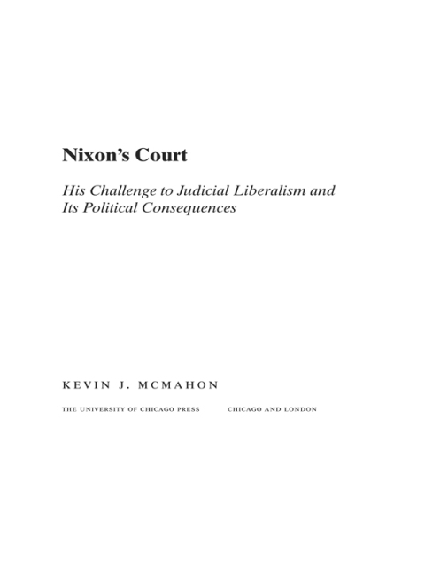 Cover image for book Nixon's Court