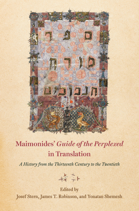 Cover image for book Maimonides'&nbsp;"Guide of the Perplexed"&nbsp;in Translation