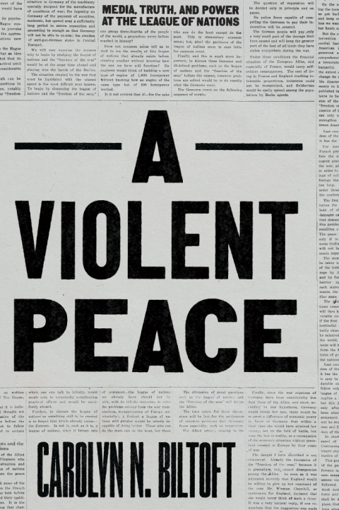 Cover image for book A Violent Peace