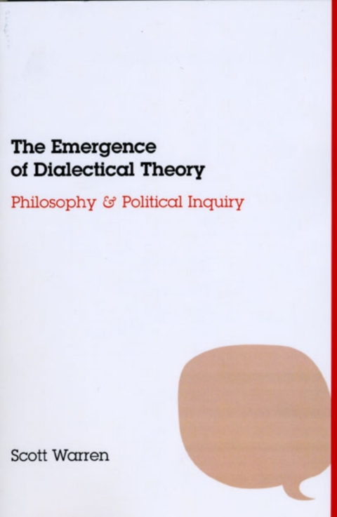 Cover image for book The Emergence of Dialectical Theory