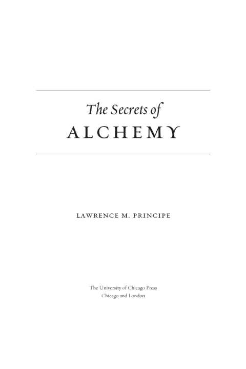 Cover image for book The Secrets of Alchemy