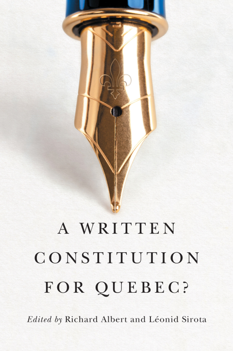 Cover image for book A Written Constitution for Quebec?