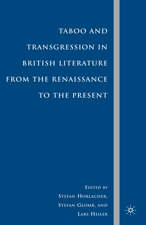 Cover image for book Taboo and Transgression in British Literature from the Renaissance to the Present