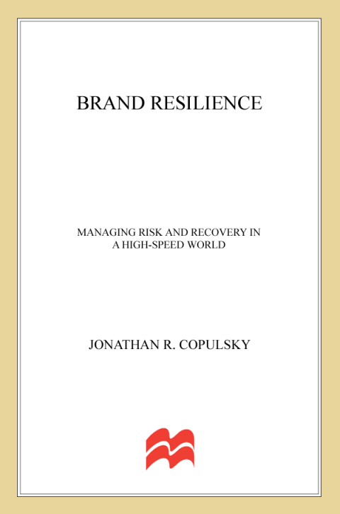 Cover image for book Brand Resilience