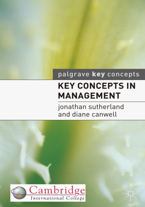 Cover image for book Key Concepts in Management