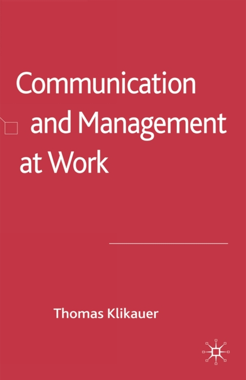Cover image for book Communication and Management at Work