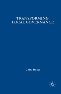 Cover image: Transforming Local Governance 1st edition 9780333802489