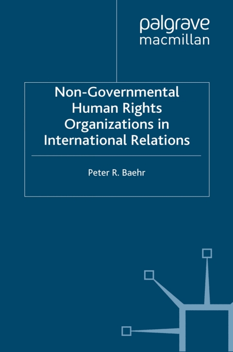Cover image for book Non-Governmental Human Rights Organizations in International Relations
