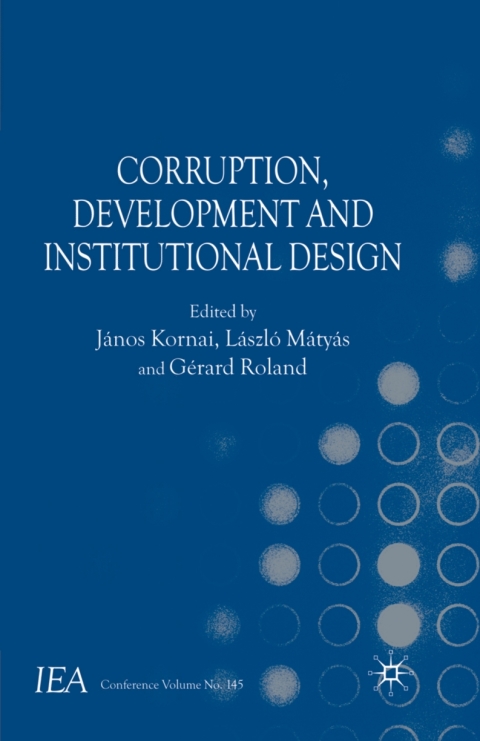 Cover image for book Corruption, Development and Institutional Design