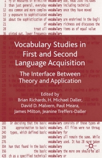 صورة الغلاف: Vocabulary Studies in First and Second Language Acquisition 9780230206687