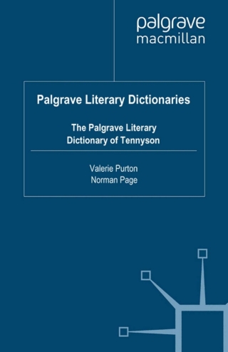 The Palgrave Literary Dictionary of Tennyson