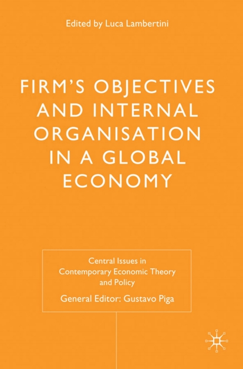 Cover image for book Firms' Objectives and Internal Organisation in a Global Economy