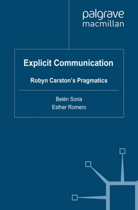 Cover image for book Explicit Communication