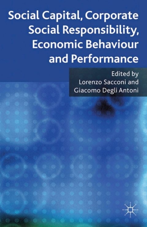 Cover image for book Social Capital, Corporate Social Responsibility, Economic Behaviour and Performance