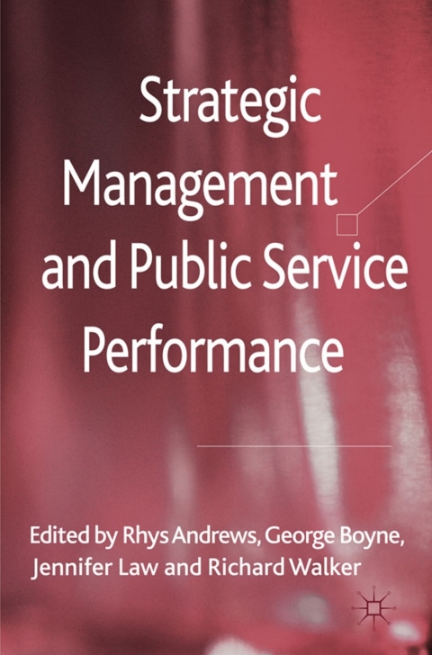 Cover image for book Strategic Management and Public Service Performance