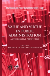 Titelbild: Value and Virtue in Public Administration 9780230236479