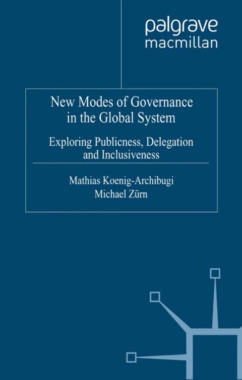 Cover image for book New Modes of Governance in the Global System