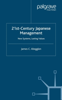 Cover image: 21st-Century Japanese Management 9781403998767