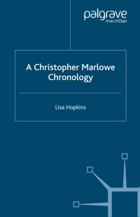 Titelbild: A Christopher Marlowe Chronology 9781403938152