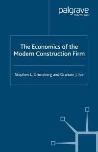 Cover image: The Economics of the Modern Construction Firm 9780333790274