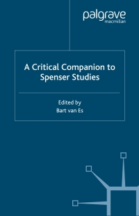 Titelbild: A Critical Companion to Spenser Studies 9781403920270
