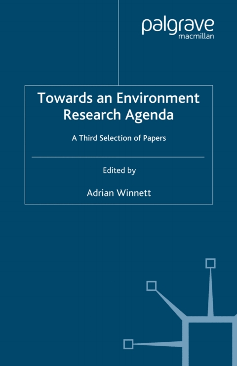 Cover image for book Towards an Environment Research Agenda