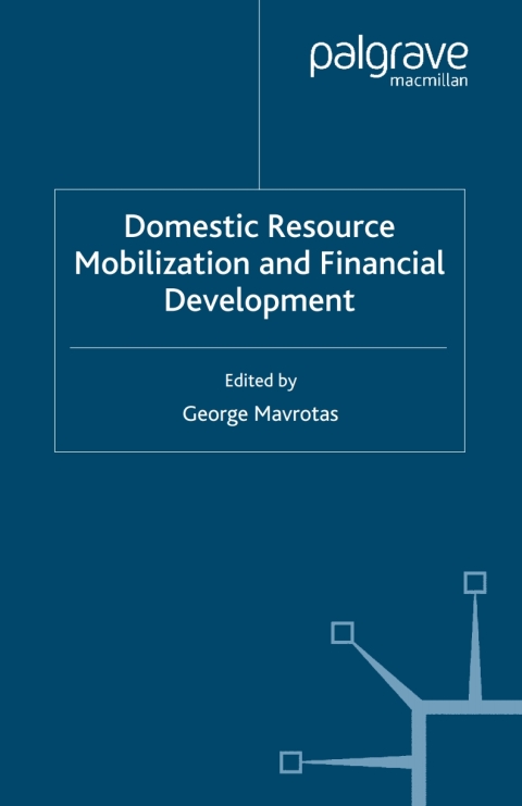 Cover image for book Domestic Resource Mobilization and Financial Development