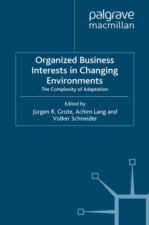Cover image for book Organized Business Interests in Changing Environments