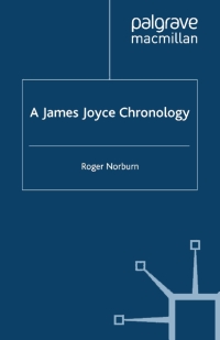 Cover image: A James Joyce Chronology 9781403912824