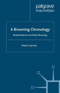 Cover image: A Browning Chronology 9780333680933
