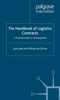 Cover image: The Handbook of Logistics Contracts 9781403998682