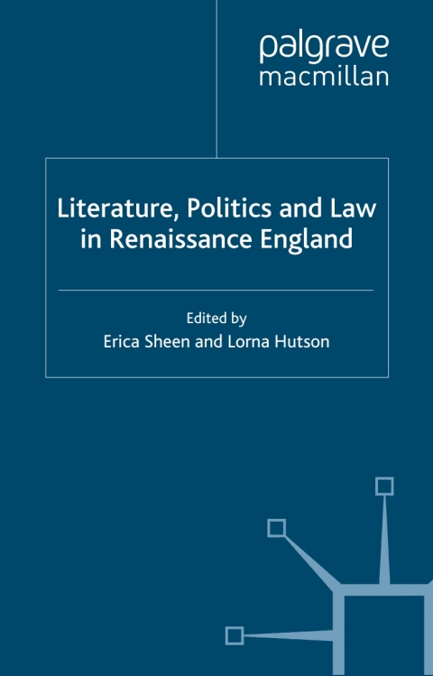 Cover image for book Literature, Politics and Law in Renaissance England