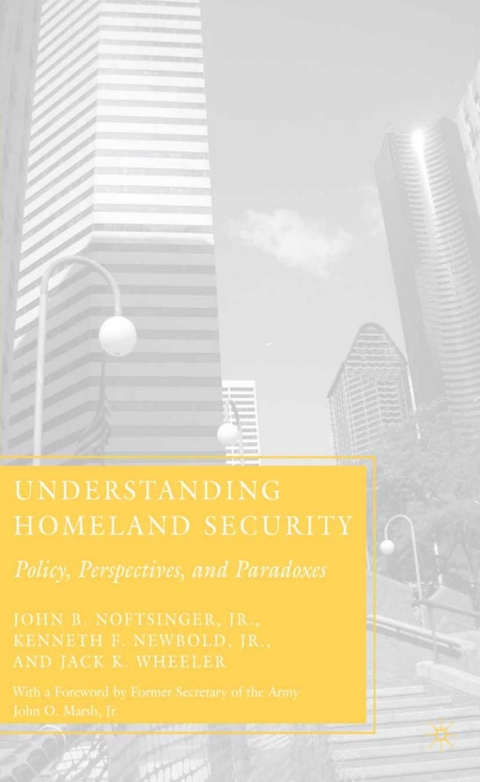 Cover image for book Understanding Homeland Security