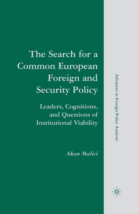 Cover image for book The Search for a Common European Foreign and Security Policy