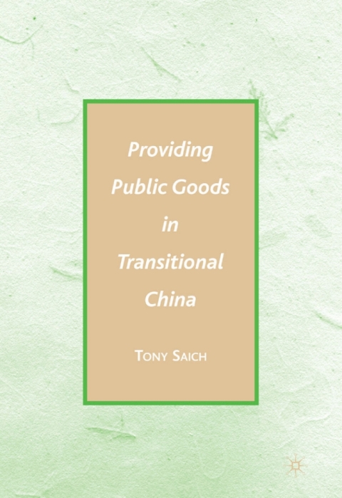 Cover image for book Providing Public Goods in Transitional China