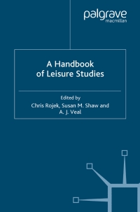 Cover image: A Handbook of Leisure Studies 9781403902788