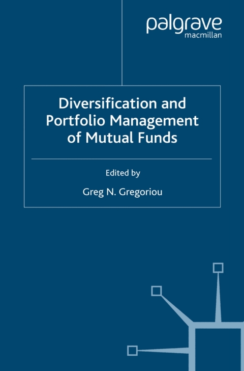Cover image for book Diversification and Portfolio Management of Mutual Funds