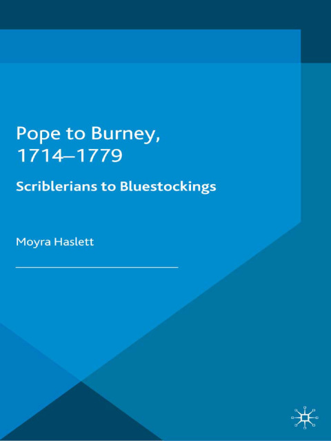 Cover image for book Pope to Burney, 1714-1779