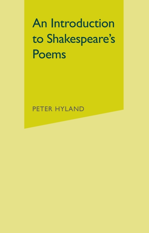 Cover image for book An Introduction to Shakespeare's Poems
