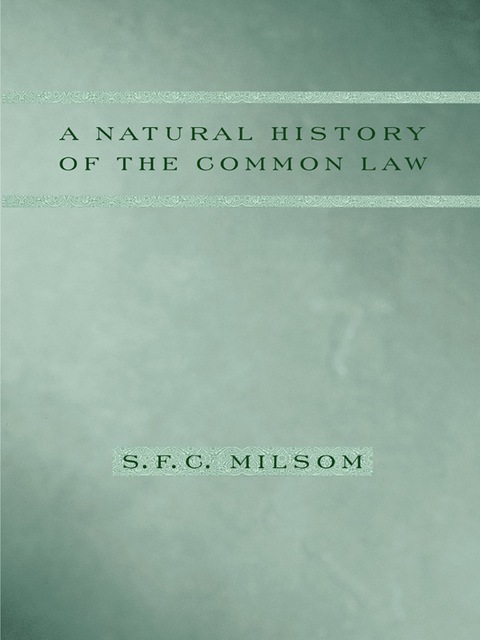 Cover image for book A Natural History of the Common Law
