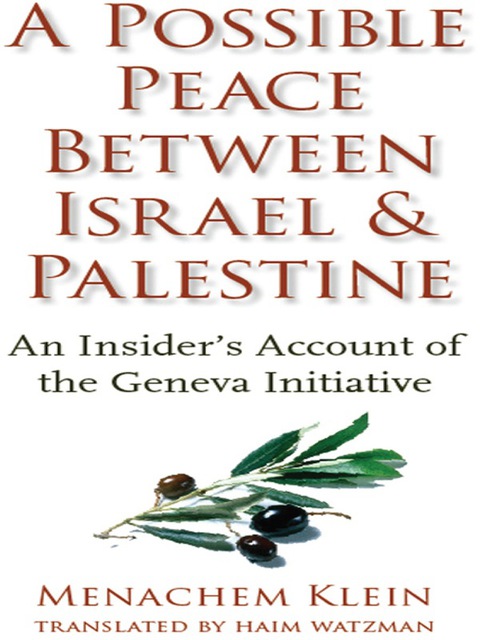 Cover image for book A Possible Peace Between Israel and Palestine